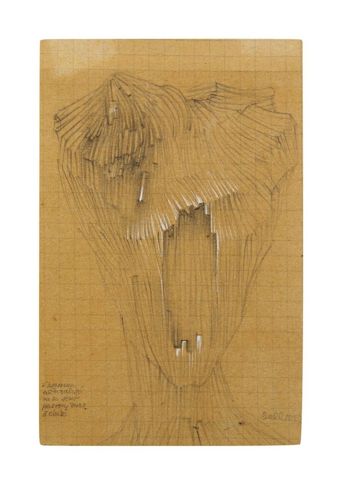 L'HOMME NATURALISÉ NE SE SENT PAS TOUJOURS À L'AISE by Hans Bellmer