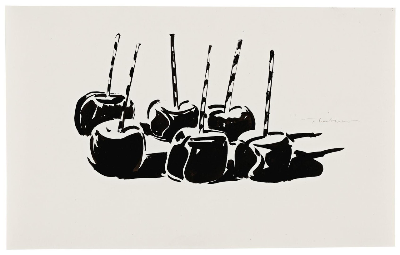 CANDIED APPLES by Wayne Thiebaud