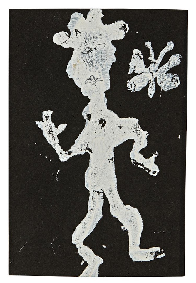 UNTITLED (HOMME ET PAPILLON) by Jean Dubuffet