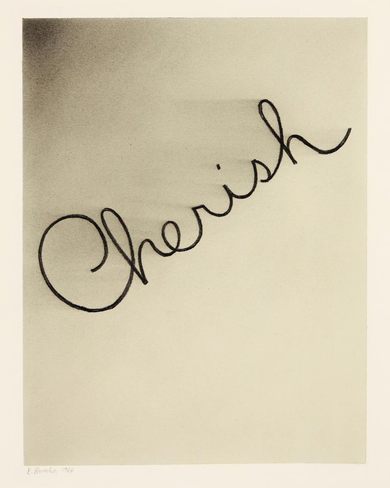 CHERISH by Ed Ruscha