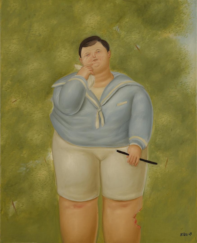 NIÑO MORDIDO POR UN PERRO by Fernando Botero