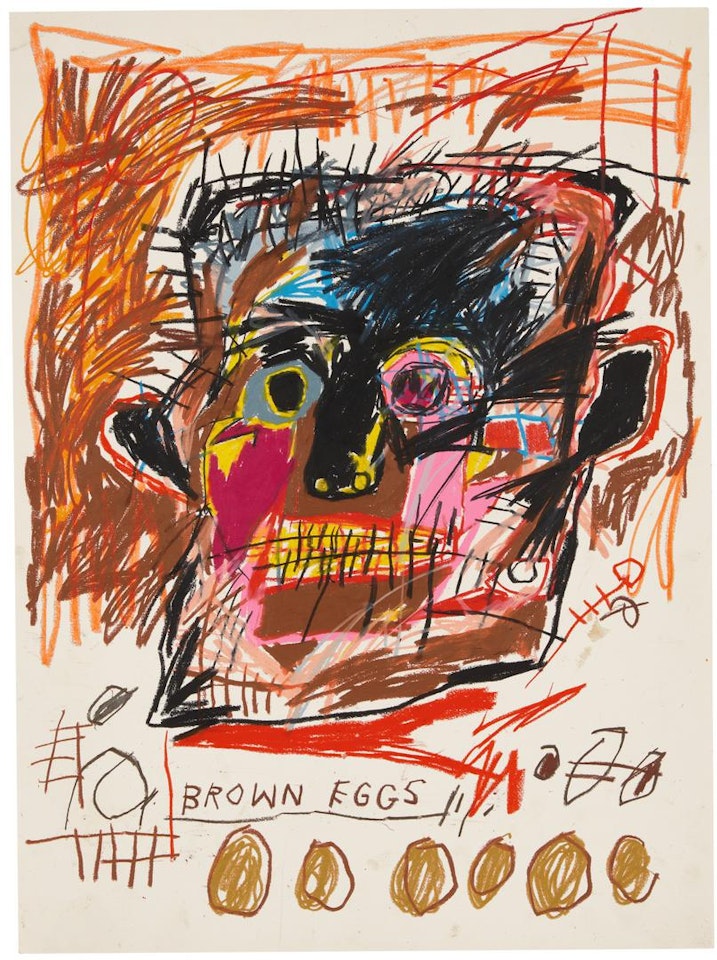BROWN EGGS by Jean-Michel Basquiat