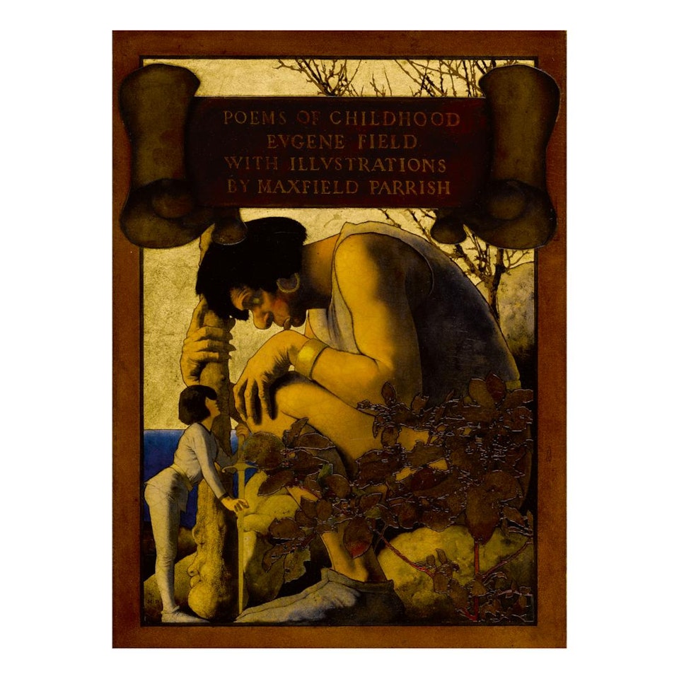 GIANT WITH JACK AT HIS FEET (POEMS OF CHILDHOOD) by Maxfield Parrish