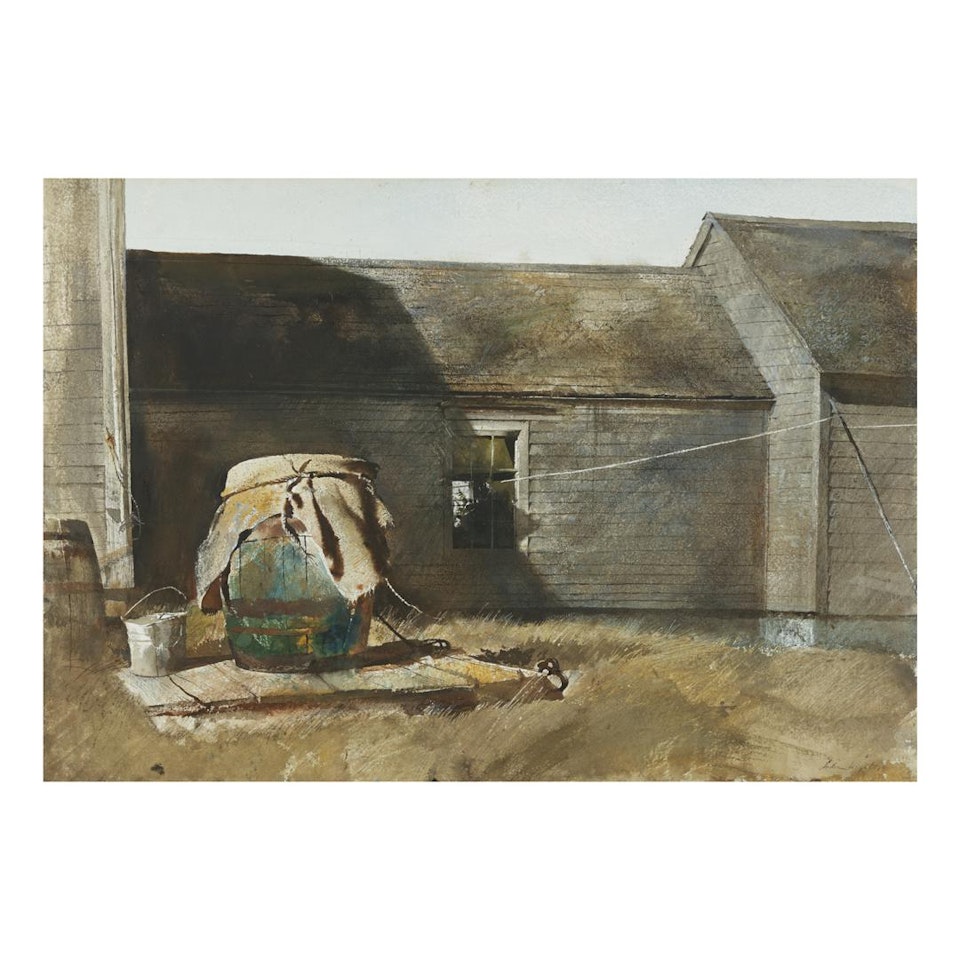 DRY WELL (RAIN BARREL) by Andrew Wyeth