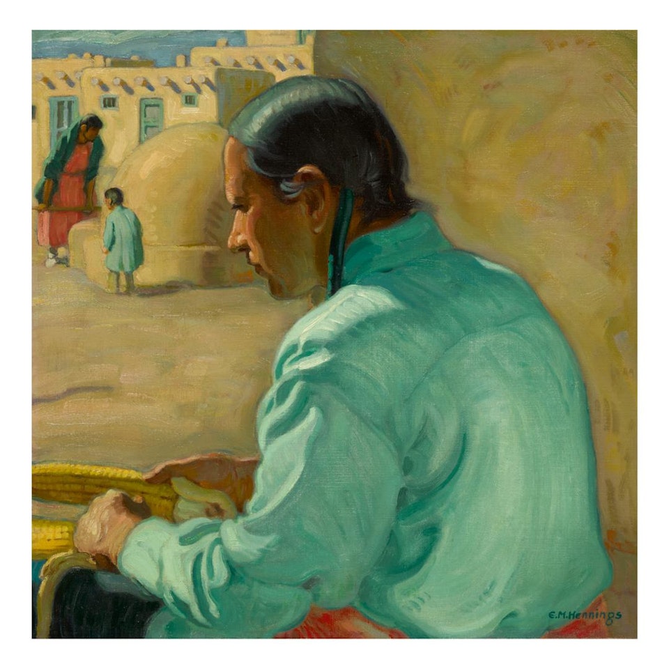 TURQUOISE SHIRT by Ernest Martin Hennings