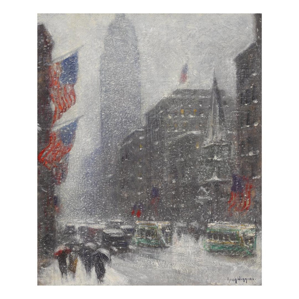 FIFTH AVE AT 39TH STREET by Guy Carleton Wiggins