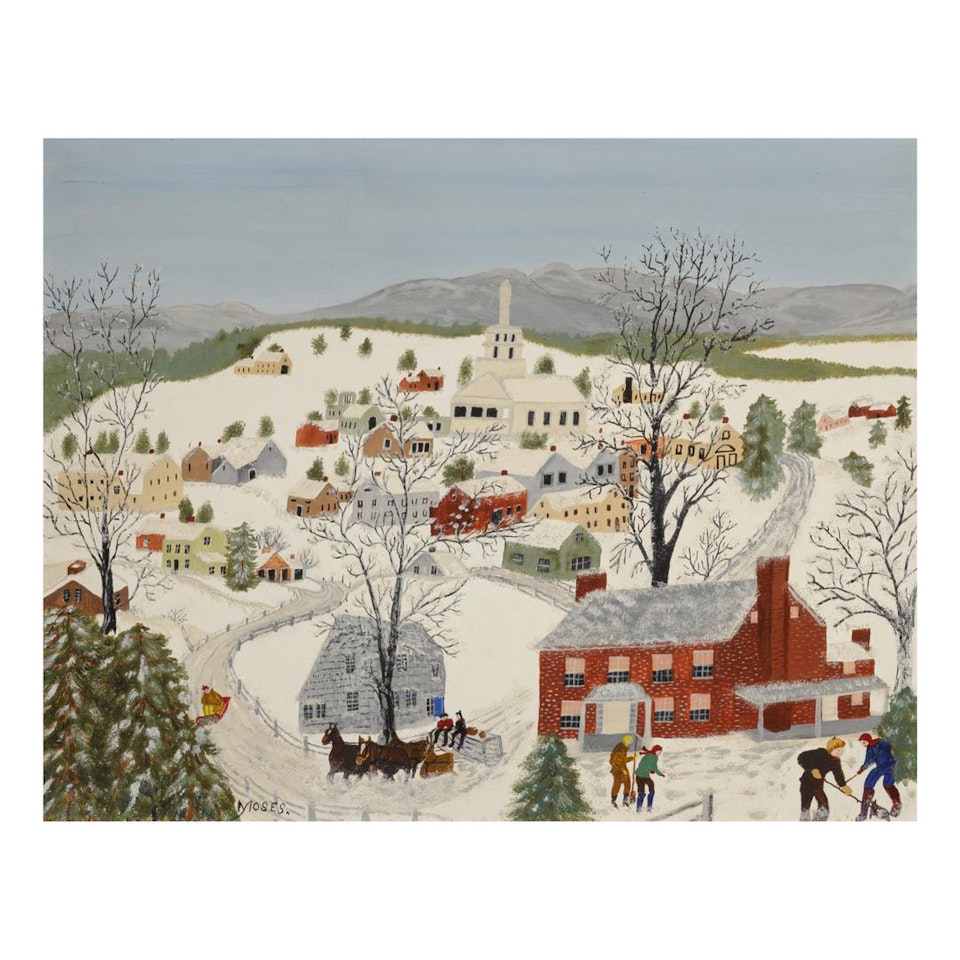 DEEP SNOW by Grandma Moses