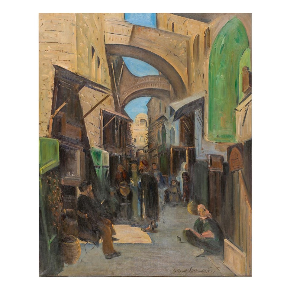 THE OLD CITY, JERUSALEM by Ludwig Blum