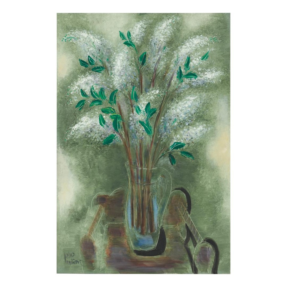 WHITE LILAC by Reuven Rubin