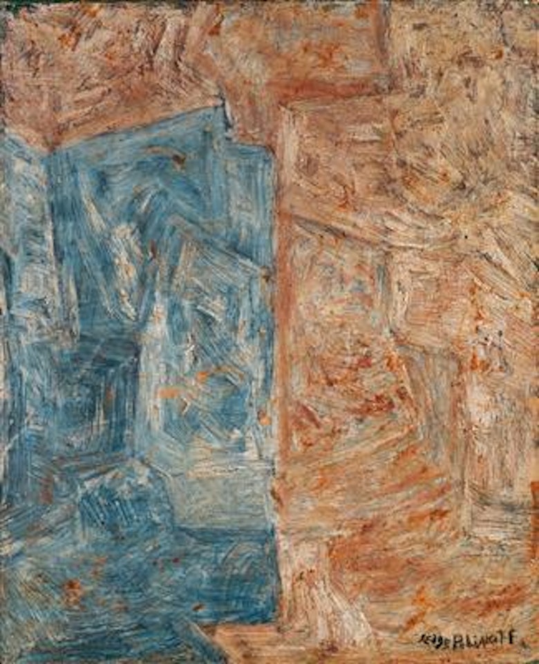 Composition abstraite (bleu et jaune) by Serge Poliakoff