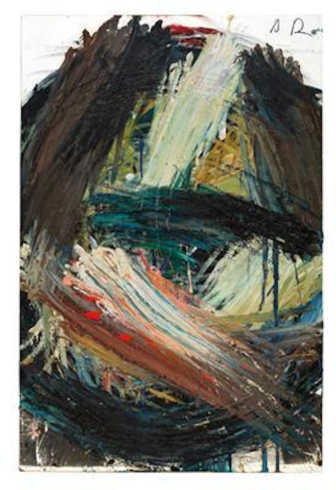 Untitled hand and fingerpainting by Arnulf Rainer