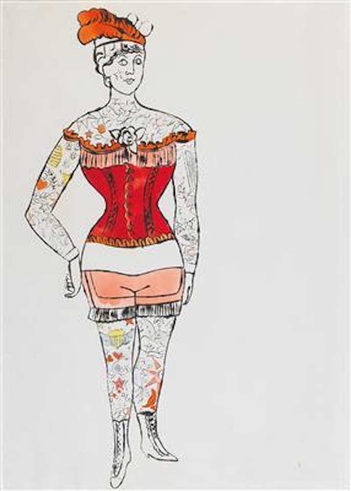 Tattooed Woman by Andy Warhol