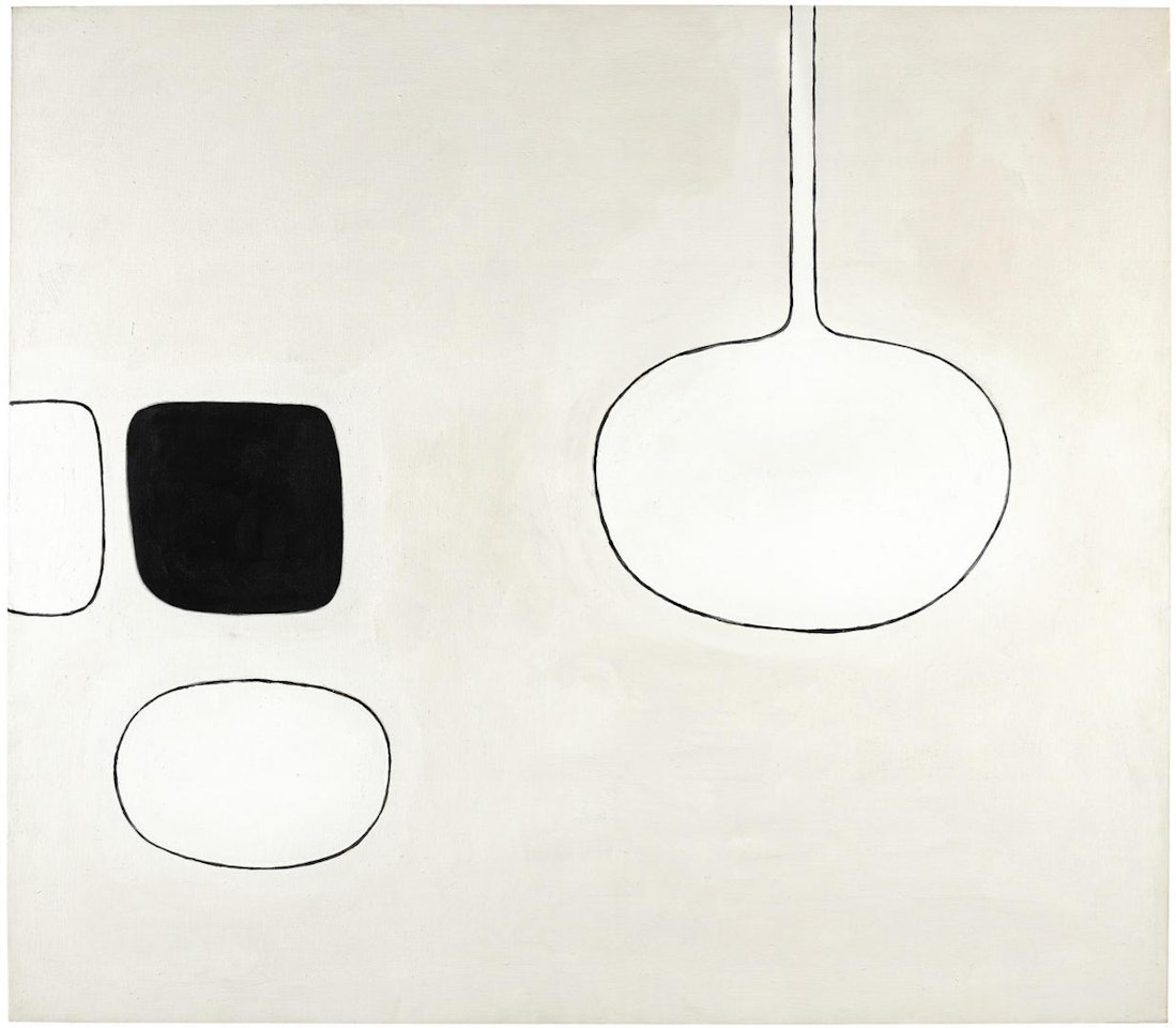 WHITE WITH BLACK PREDOMINATING by William Scott