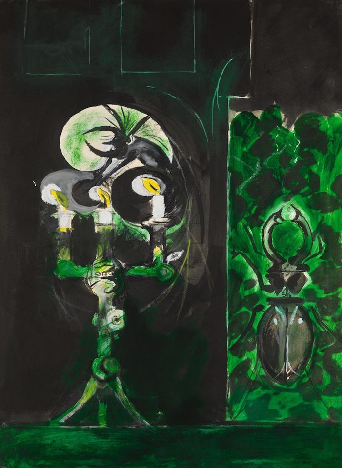 NIGHT, INSECT AND CANDLESTICK by Graham Sutherland