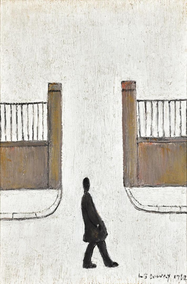 MAN LOOKING AT SOMETHING by Laurence Stephen Lowry