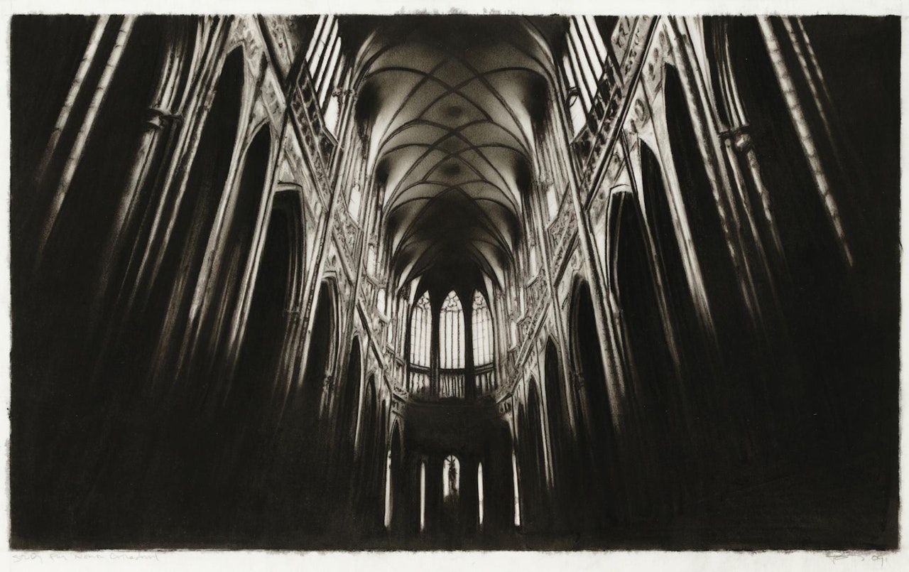 STUDY FOR NORTH CATHEDRAL by Robert Longo