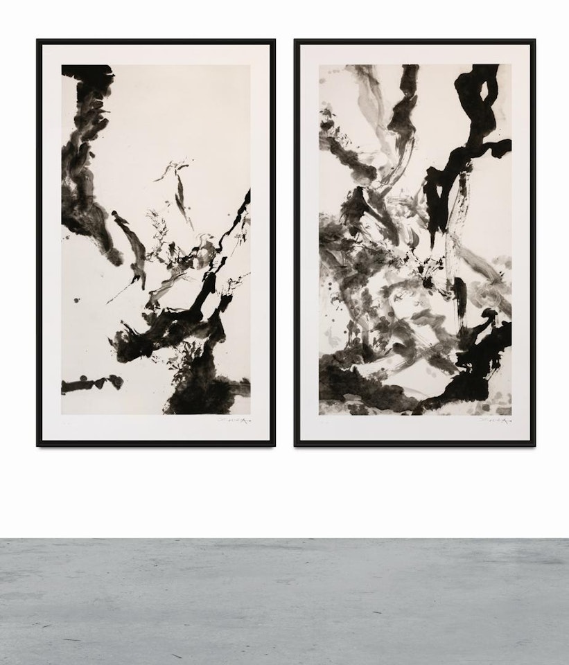 UNTITLED; UNTITLED (2) by Zao Wou-Ki