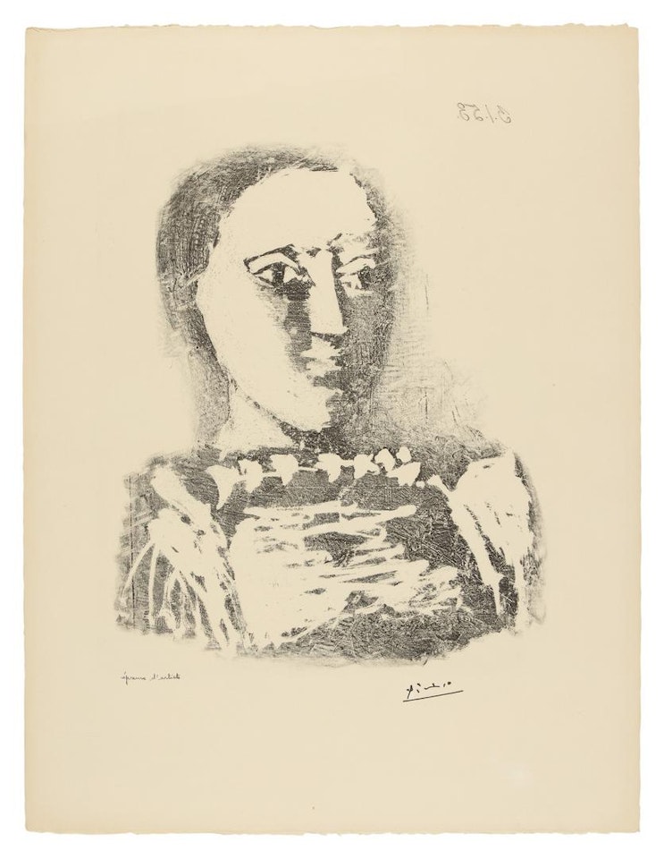 LE CHANDAIL BRODÉ (B. 729; M. 231) by Pablo Picasso