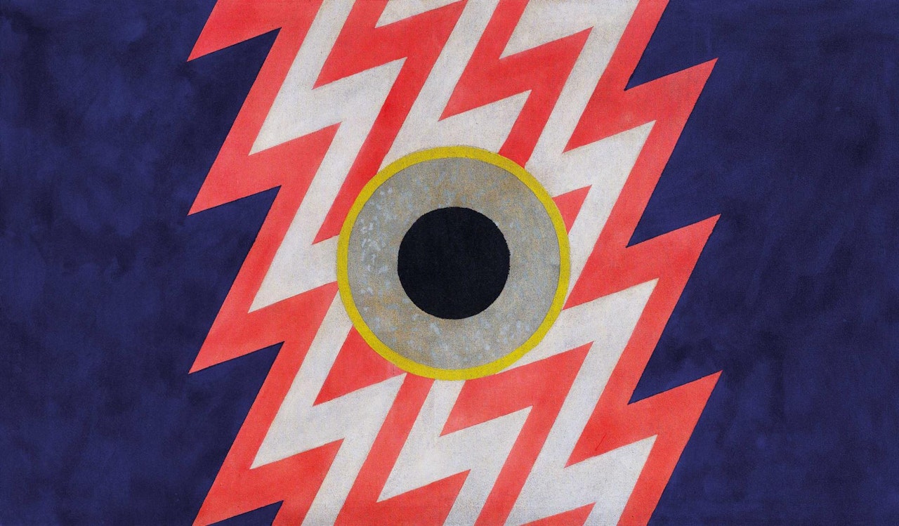 Vibration in Blue & Red by Hsiao Chin