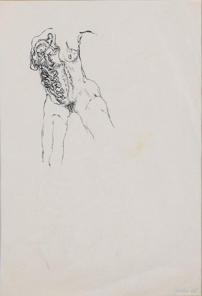 Aktionsskizze (Sketch for Aktion) by Gunter Brus