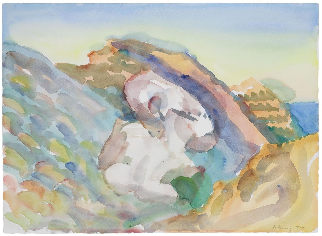 Kretahügel (Crete Hill) by Maria Lassnig