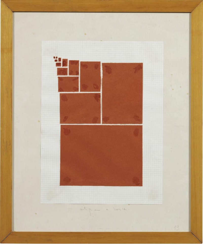 Raddoppiare dimezzando (Doubling by Halving) (Insicuro Noncurante) by Alighiero Boetti