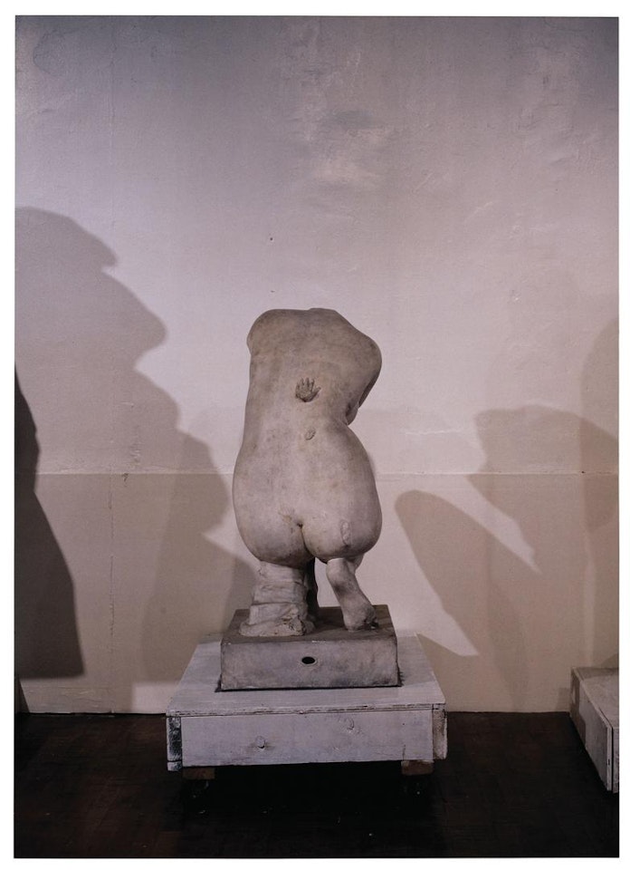 Hand on her Back by Louise Lawler