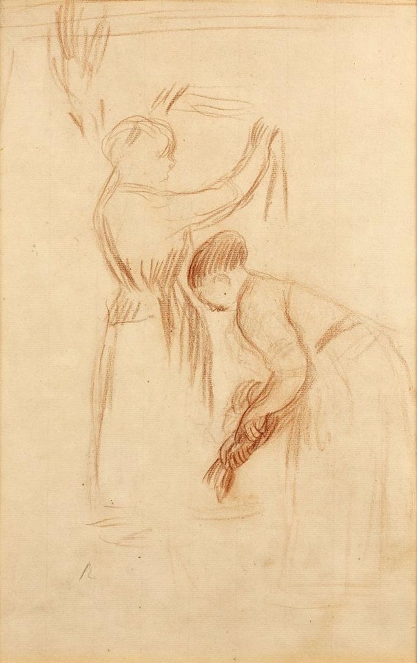 Washerwomen by Pierre-Auguste Renoir