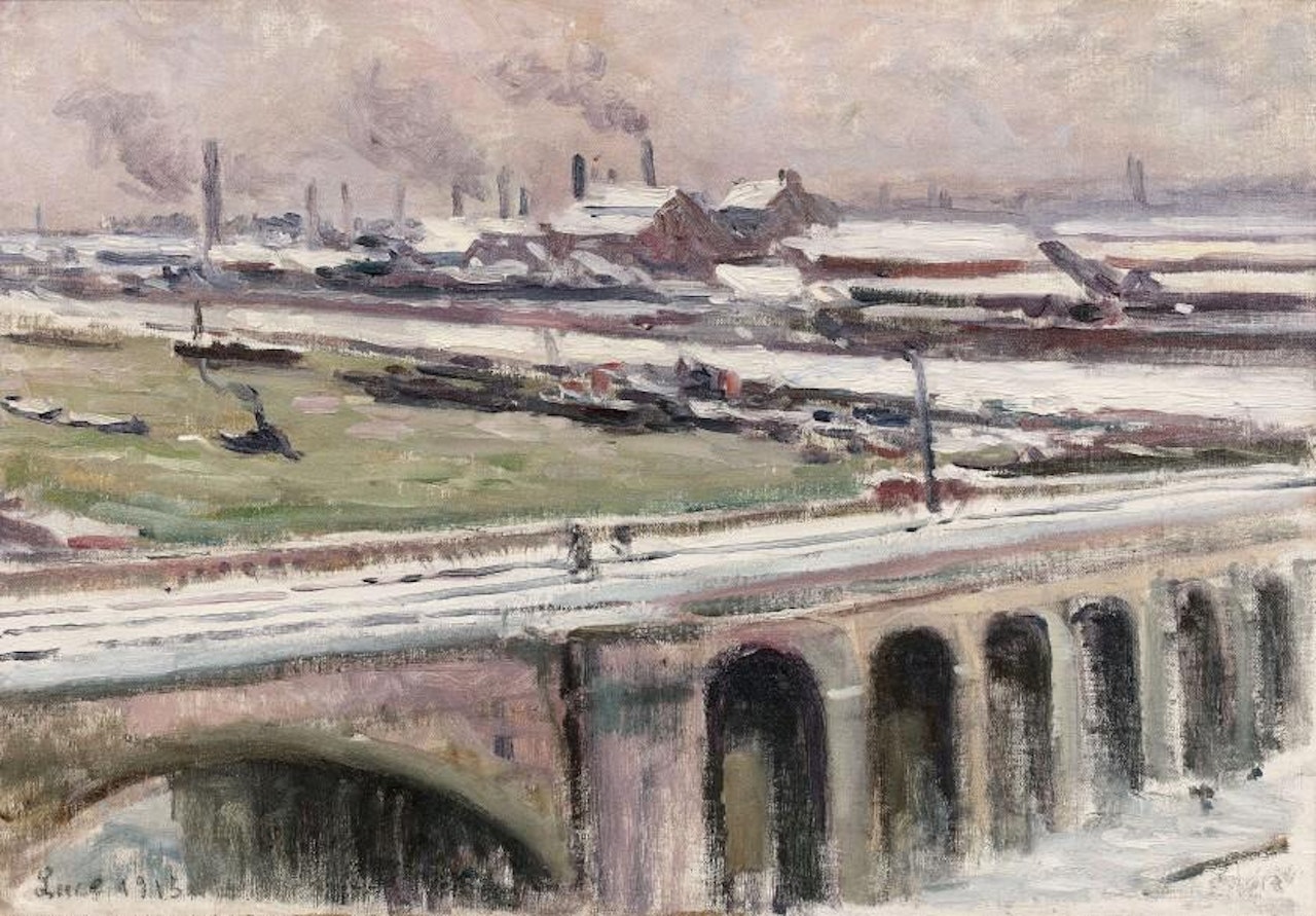 The Seine in Javel by Maximilien Luce
