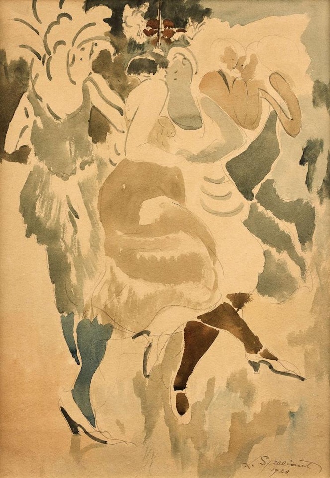 The jazz dancers by Léon Spilliaert