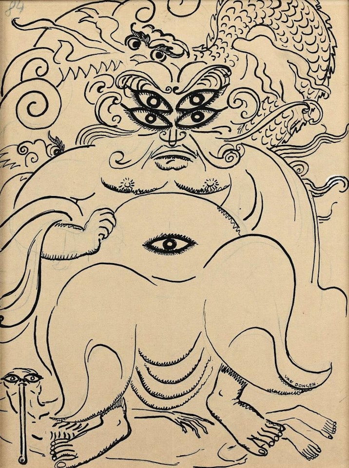 Illustration for the most beautiful tales of Kipling N ° 84 by Kees van Dongen