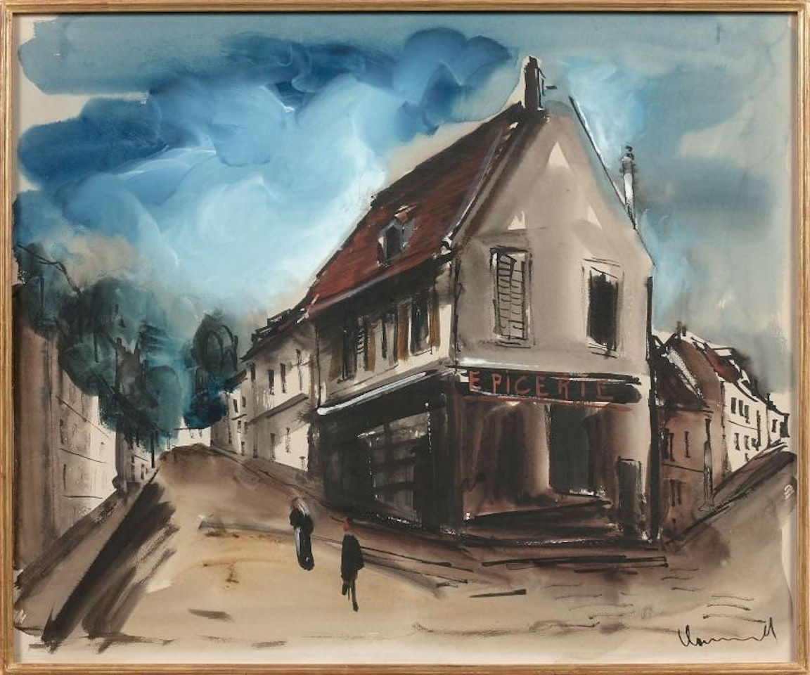 The grocery store by Maurice de Vlaminck