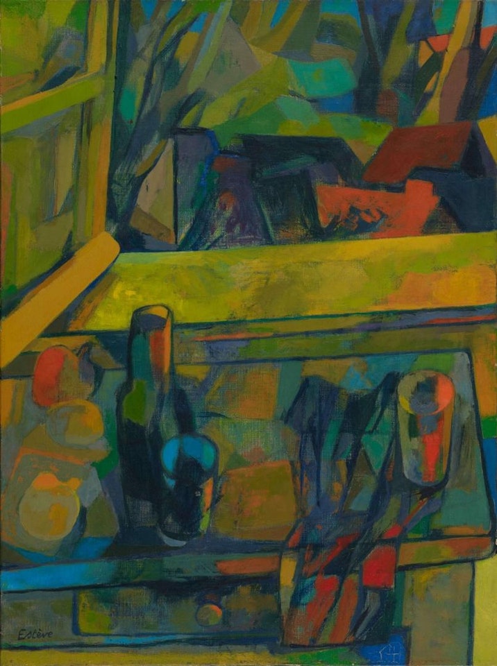 Still life in front of the window by Maurice Esteve
