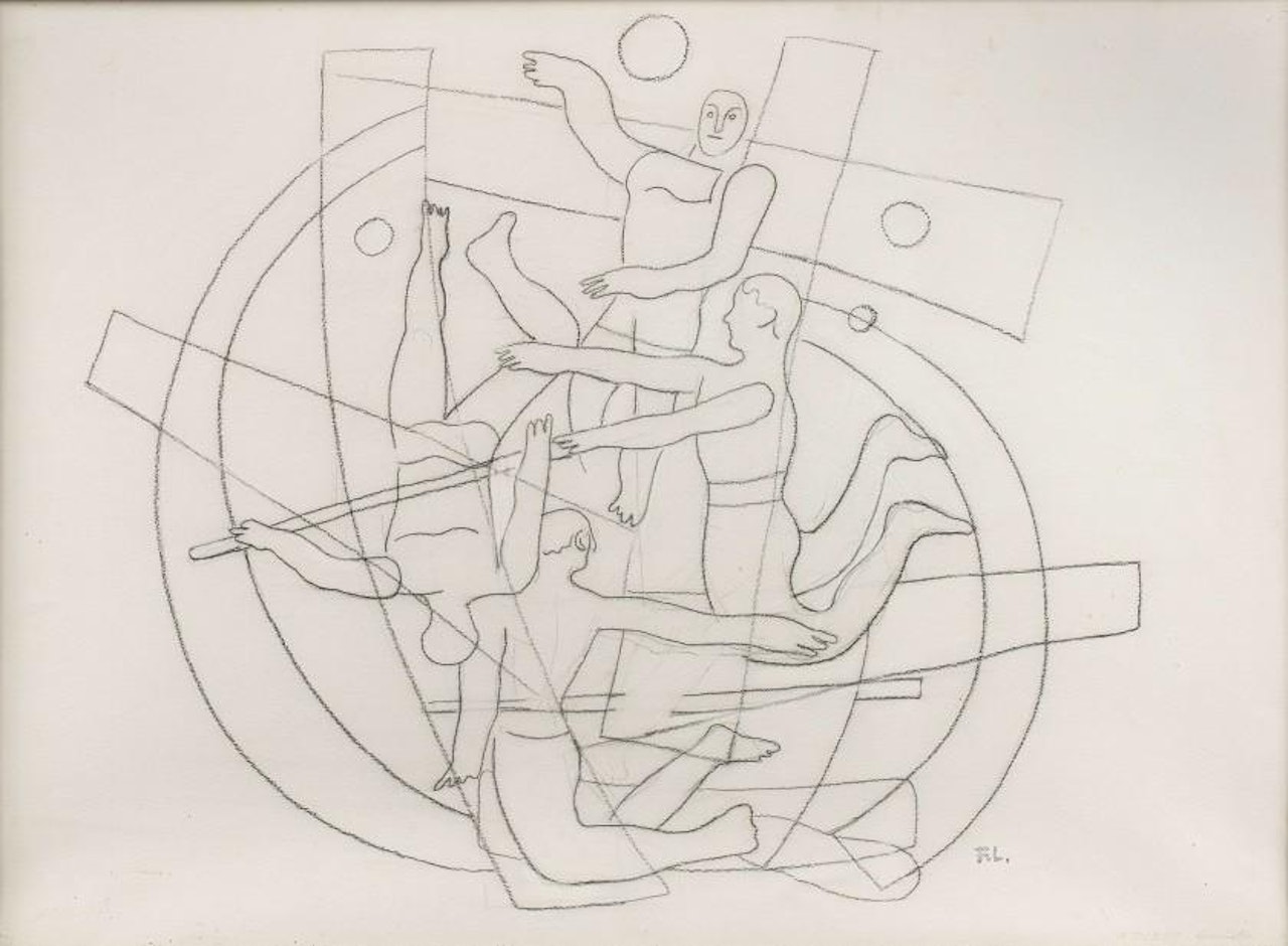 Acrobats by Fernand Leger