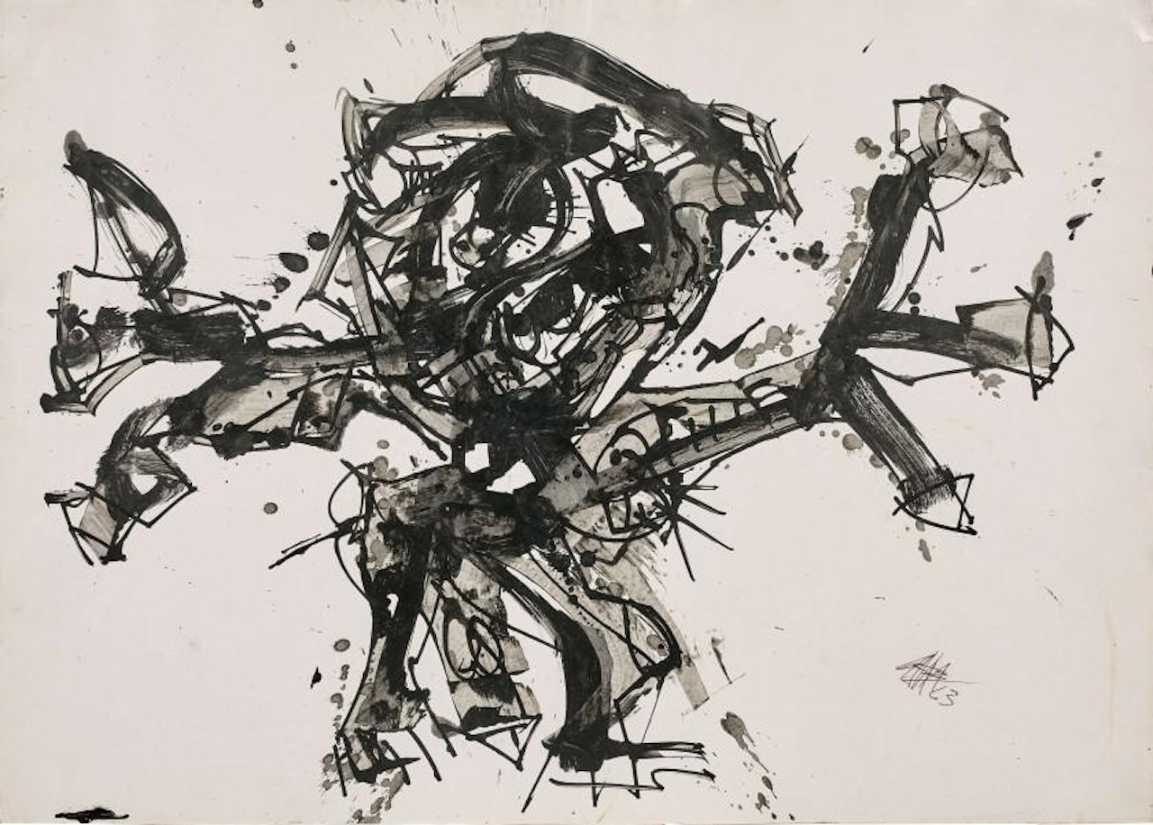 CRUCIFIXION by Antonio Saura