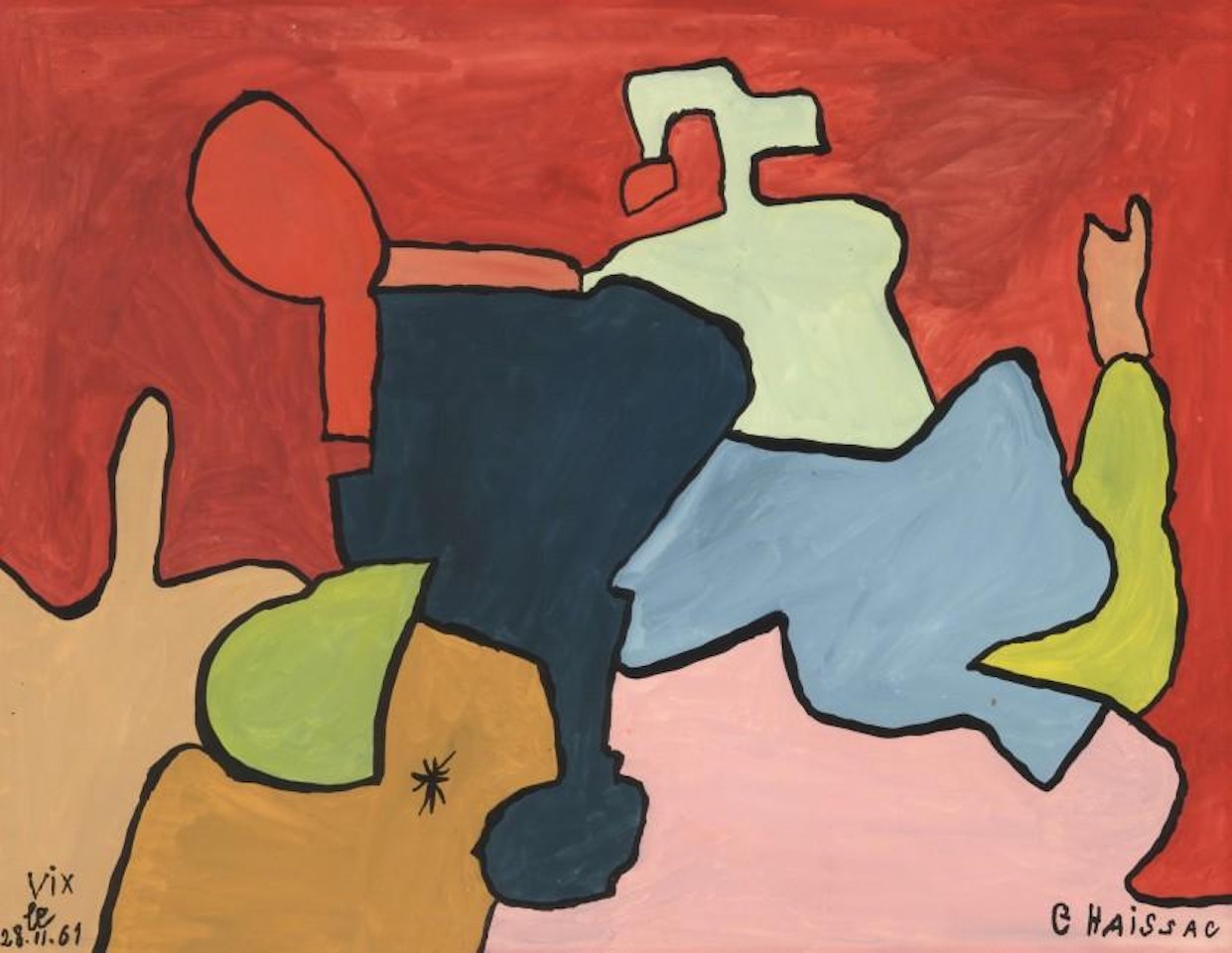 COMPOSITION by Gaston Chaissac