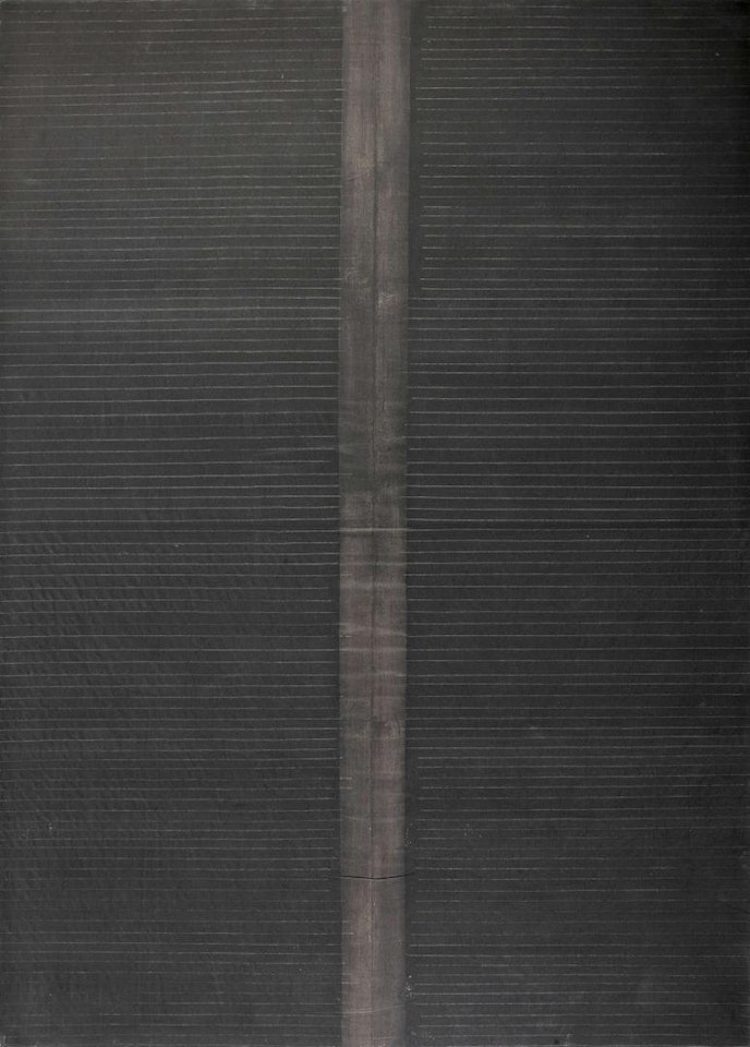 LIGNES-REPORT BLACK 6 by Jean Degottex