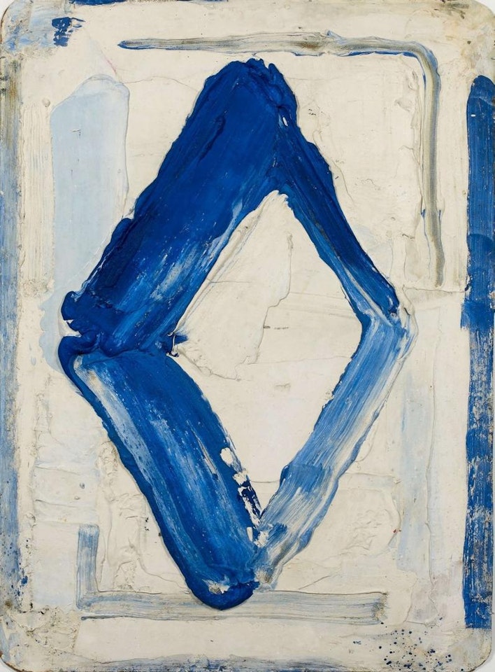 BLUE LOSANGE COMPOSITION by Bram Bogart