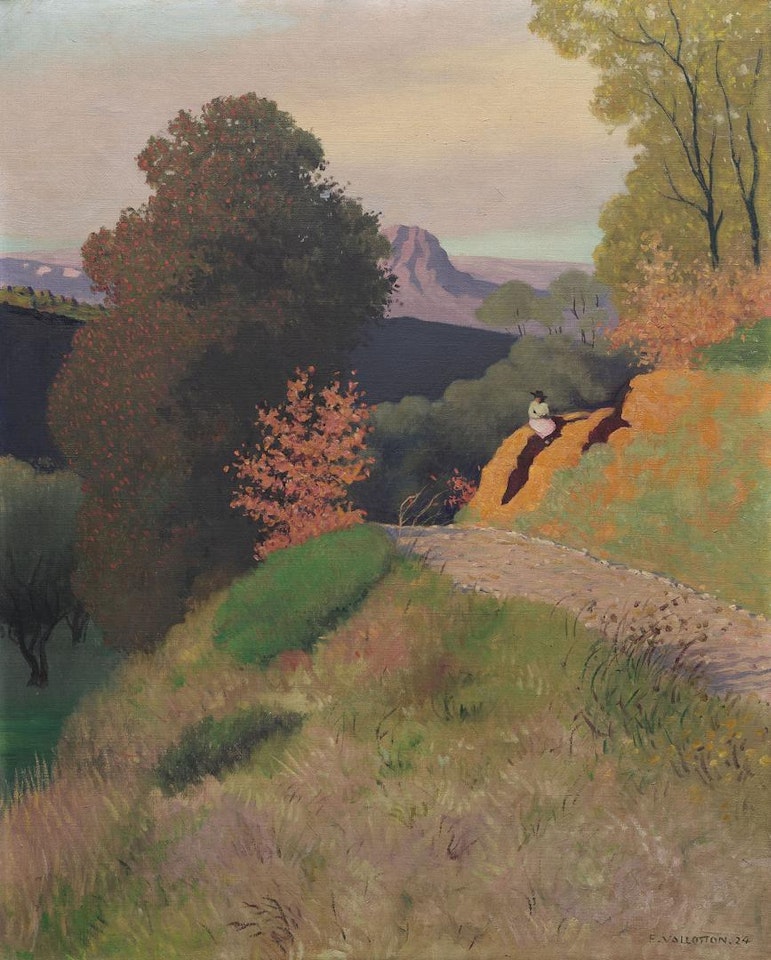 Environs de Cagnes le soir by Félix Vallotton
