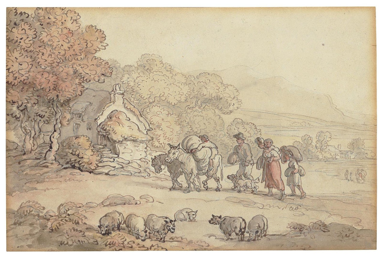 The return from market by Thomas Rowlandson