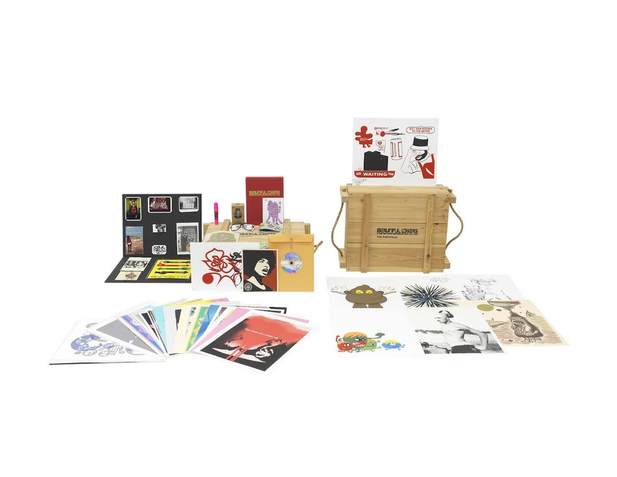 Beautiful Losers Portfolio; & Beautiful Losers Catalog (2 Boxes) by Various Artists
