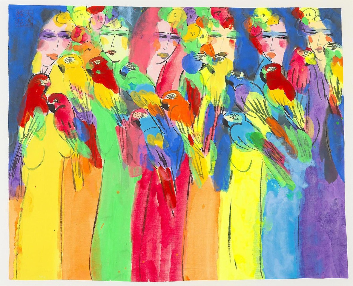 Parrot Girls by Walasse Ting