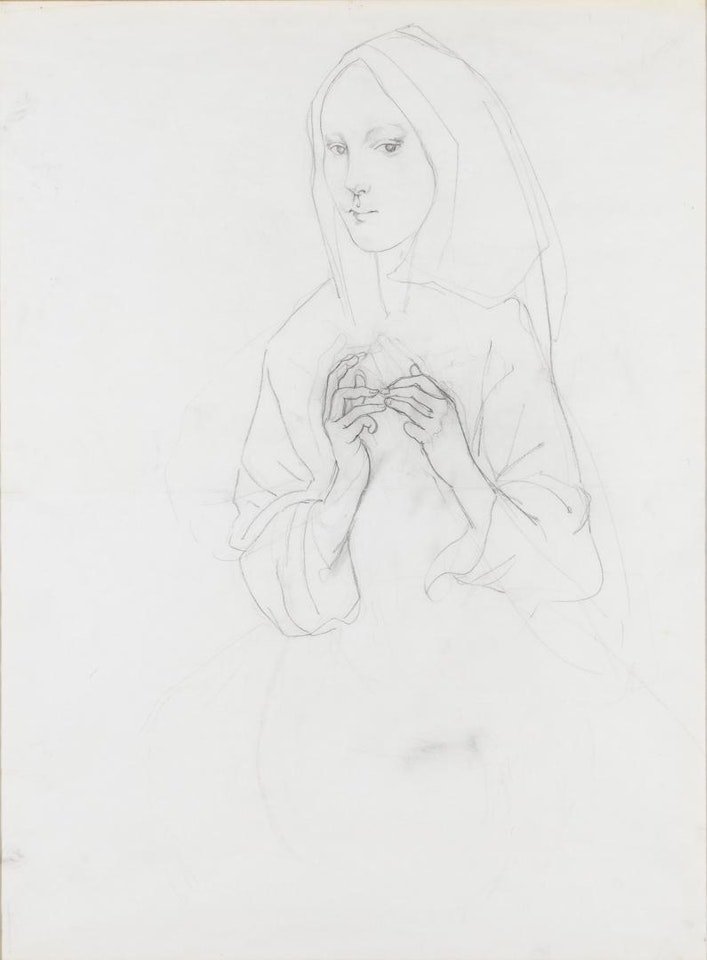 Étude de Vierge (Study of Virgin) by Leonard Tsuguharu Foujita