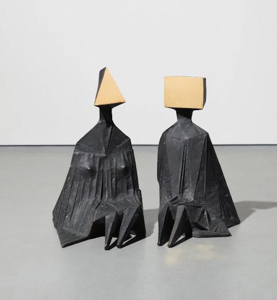Pair of Sitting Figures 1 by Lynn Chadwick