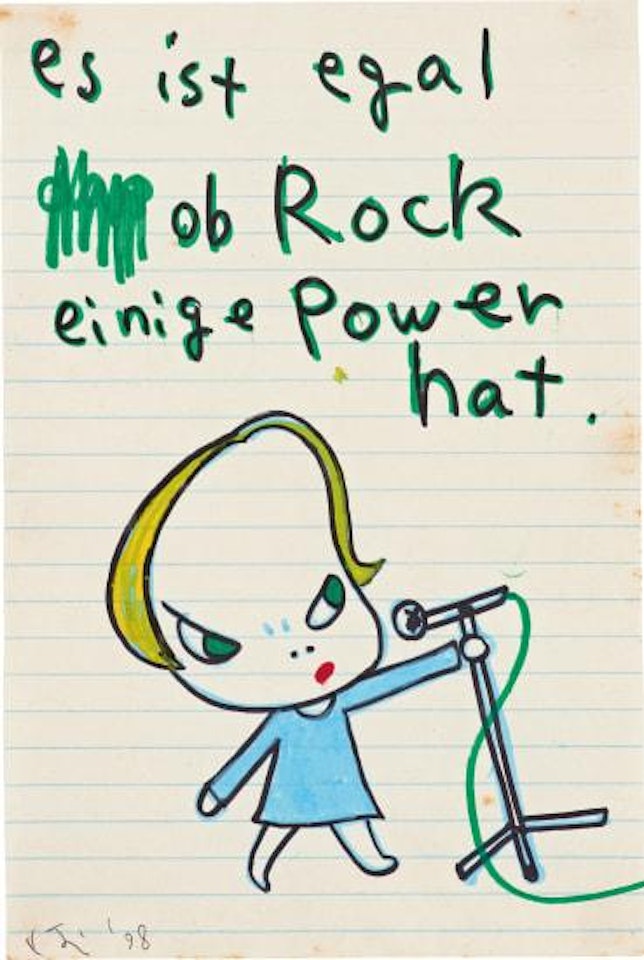 Es ist egal ob Rock einige Power hat (It does not matter if Rock has any power) by Yoshitomo Nara