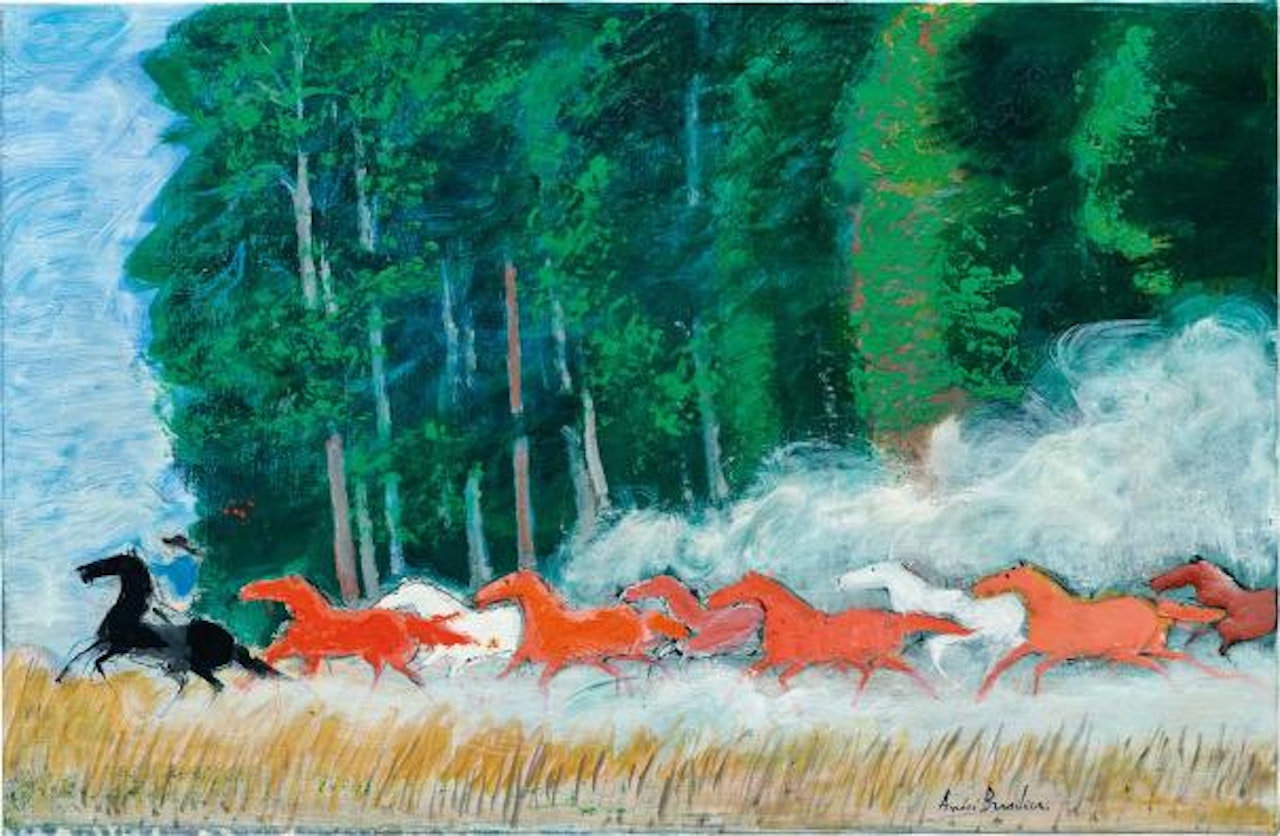 Chevauchée dans la pampa (Riding in the Plains) by André Brasilier