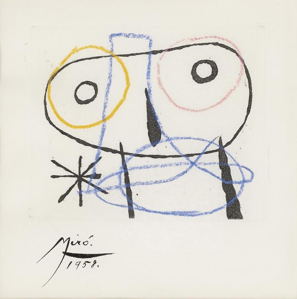 La Bague d'aurore: one plate by Joan Miró