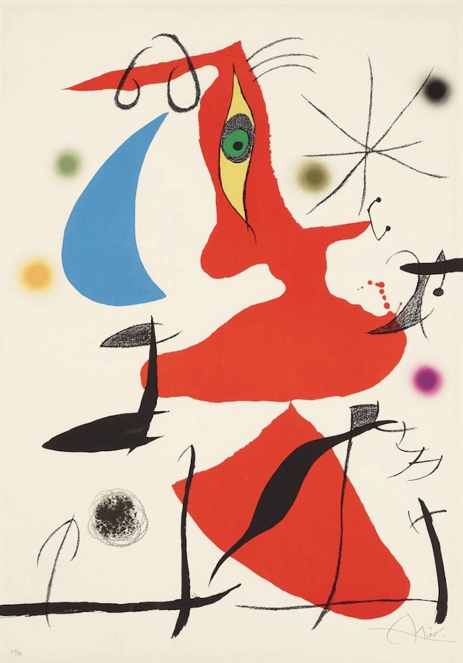 Oda à Joan Miró: one plate by Joan Miró
