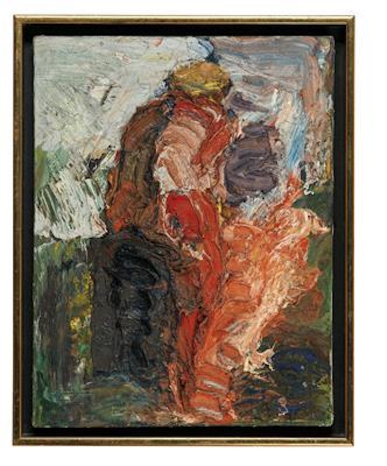 Seated woman in sandpit by Franz Grabmayr