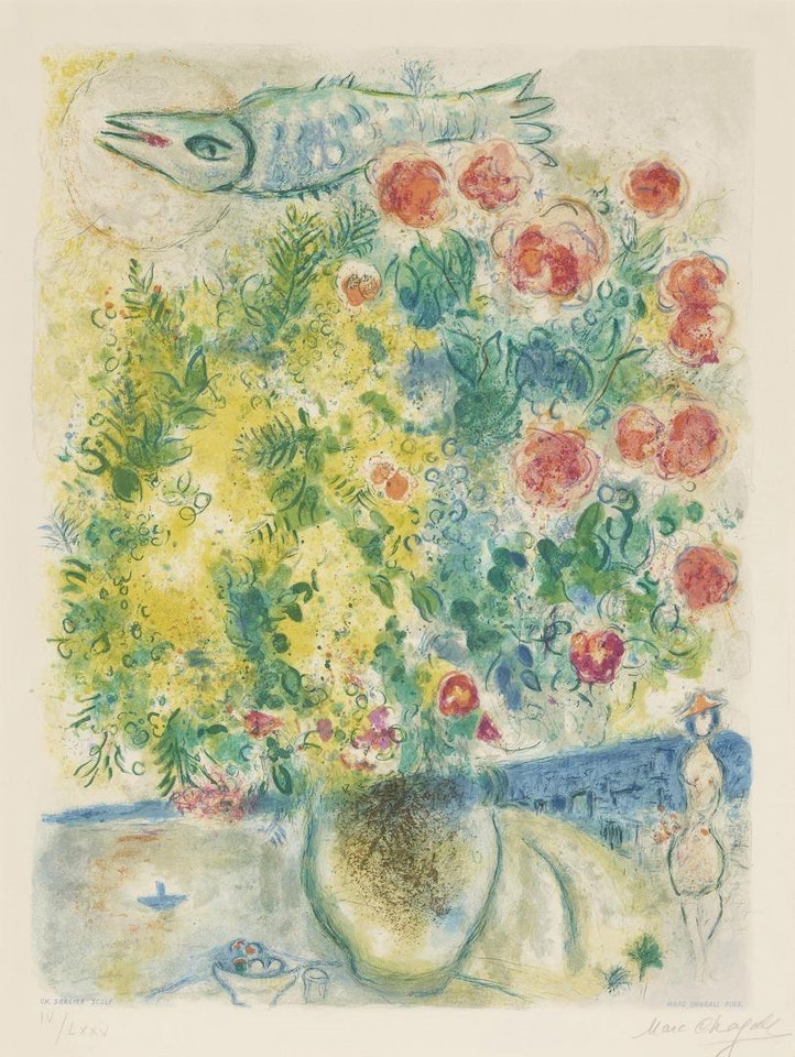 Roses et mimosa, from Nice et la Côte d'Azur by Charles Sorlier